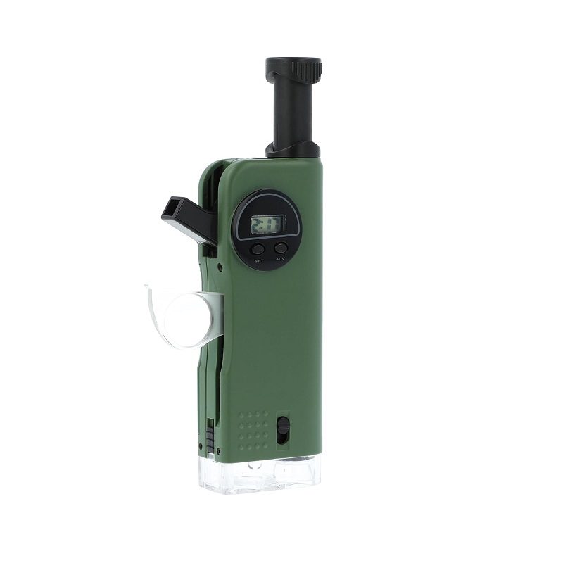 Carson CP-11 X-Scope Kids 7 Function Multi-Purpose Optical Pocket Tool with 30x Microscope, 8X Telescope, 9X Fold-Out Magnifier