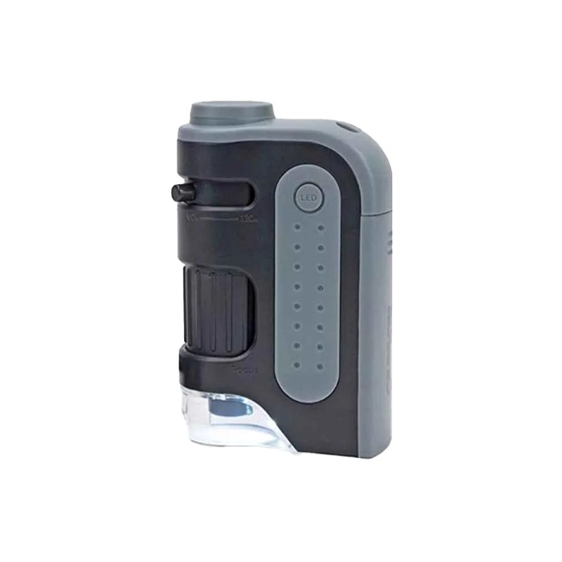 Carson MM-300 MicroBrite Plus 60x-120x Power LED Lighted Pocket Microscope