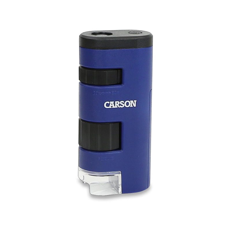 Carson MM-450 Pocket Micro 20x-60x LED Lighted Zoom Field Microscope with Aspheric Lens System