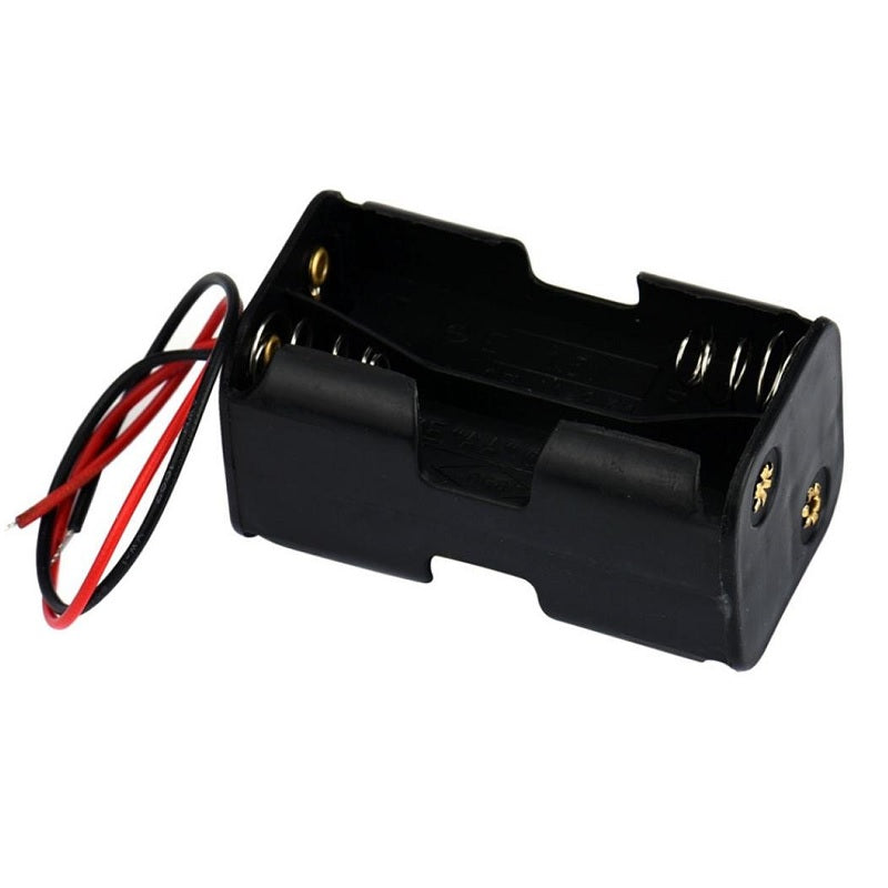 4 x AA Battery Holder Box with SM Male to Female Plug without Cover(Back-to-Back)