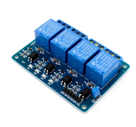 4 Road/Channel Relay Module (with light coupling) 12V