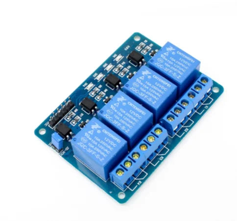 4 Road/Channel Relay Module (with light coupling) 12V
