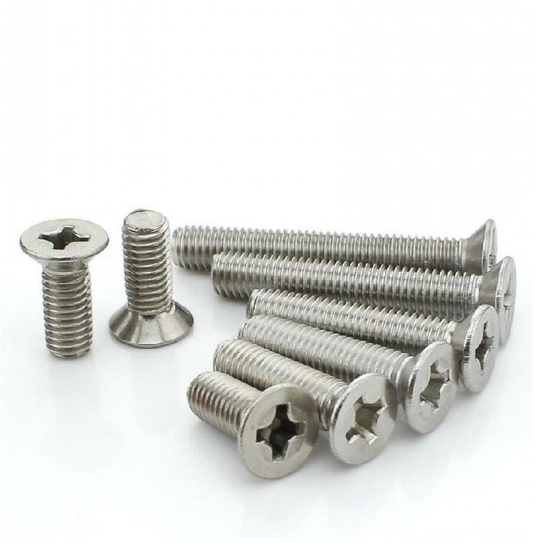 EasyMech SS 304 CSK Countersunk Philips Head M3 X 15 mm Bolt – 25 Pcs.
