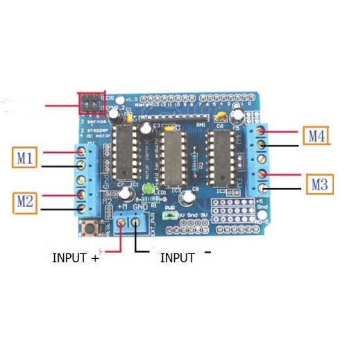 L293D Motor Driver/Servo Shield for Arduino