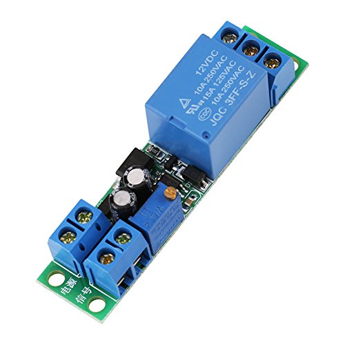 DC 12V Switch Delay-Relay Module with Adjustable Delay Time 0~25 Second Signal Triggering Switch Module