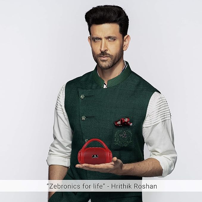 Ultra 3D Bass Bluetooth Wireless Speaker HIGH BASS Super Sound Audio System/Water Resistent/Splashproof Portable FM/USB/AUX SD Card Supported/Mini Home Theatre StyleRR 13