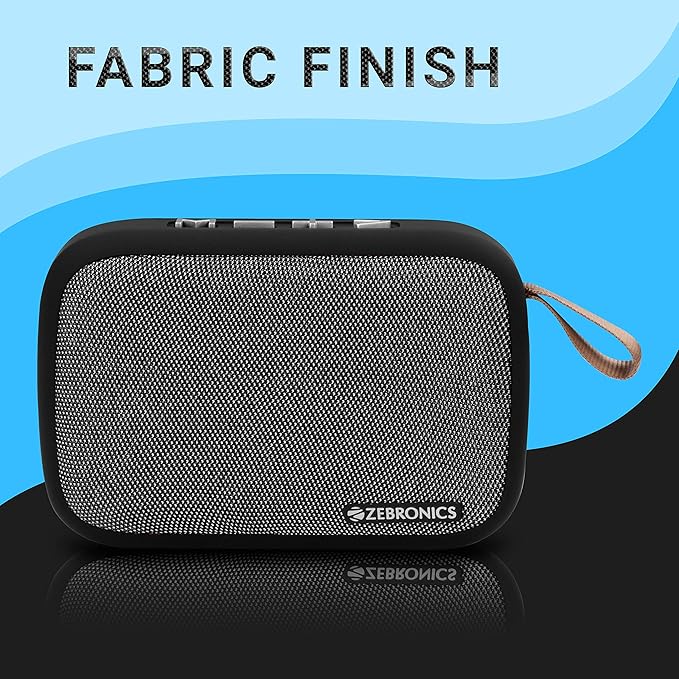 ZEBRONICS Zeb-Delight 3 Watt Wireless Bluetooth Portable Speaker (Gray)