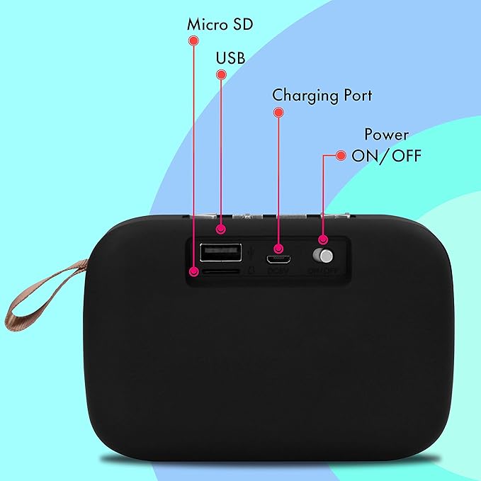 ZEBRONICS Zeb-Delight 3 Watt Wireless Bluetooth Portable Speaker (Gray)