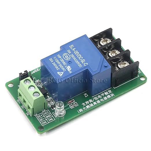 1 Channel Relay Module, 30A with Optocoupler, Isolation 5V Supports, High and Low Triger