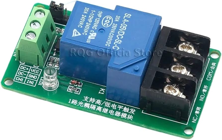1 Channel Relay Module, 30A with Optocoupler, Isolation 5V Supports, High and Low Triger