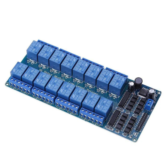 12V 16 Channel Relay Module with Light Coupling LM2576 Power Supply