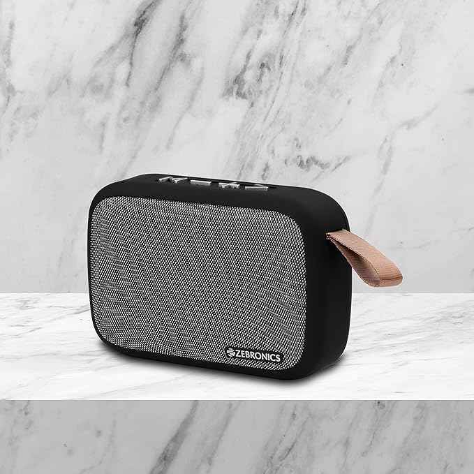 ZEBRONICS Zeb-Delight 3 Watt Wireless Bluetooth Portable Speaker (Gray)