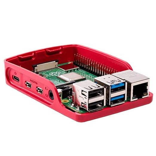 Official Raspberry Pi 4 Case-Red-White