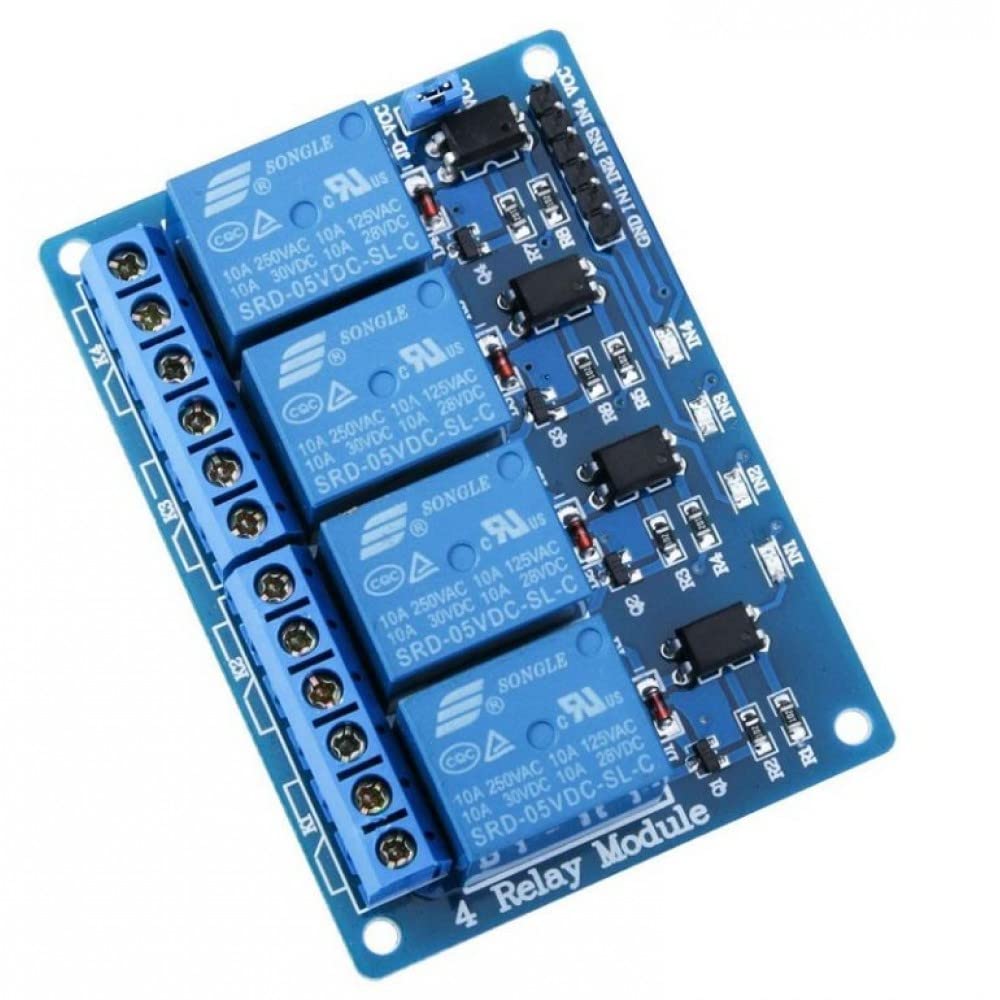 4 Channel Isolated 5V 10A Relay Module opto coupler For Arduino PIC AVR DSP ARM