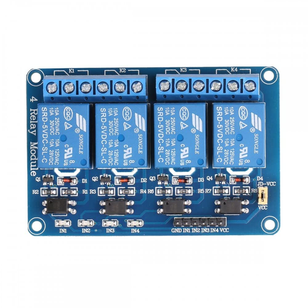 4 Channel Isolated 5V 10A Relay Module opto coupler For Arduino PIC AVR DSP ARM