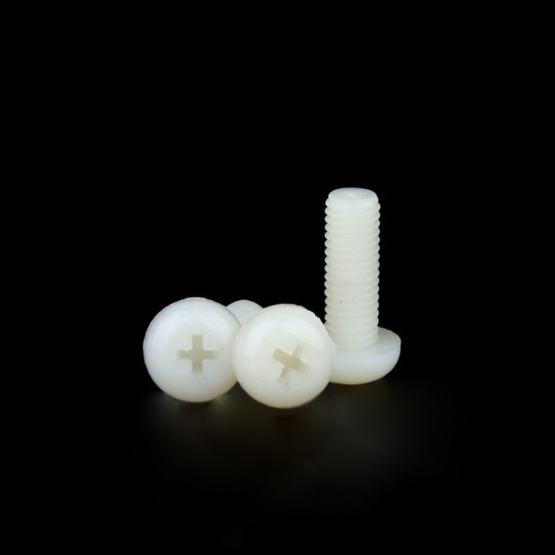 White Nylon Screw M3*8mm (Pack of 10)