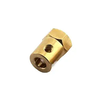 Short Coupling for Robot Smart Car Wheel ID: 3 mm, Length: 18mm