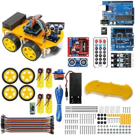Ultrasonic Intelligent Bluetooth Robot Car Kit
