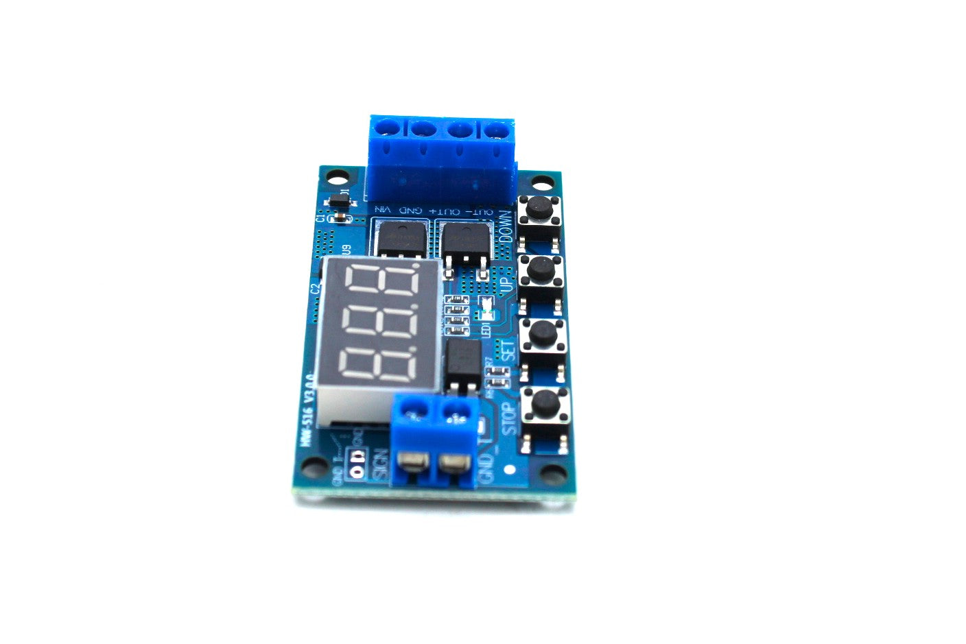 Timing Delay Switch Circuit with Double MOSFET Control