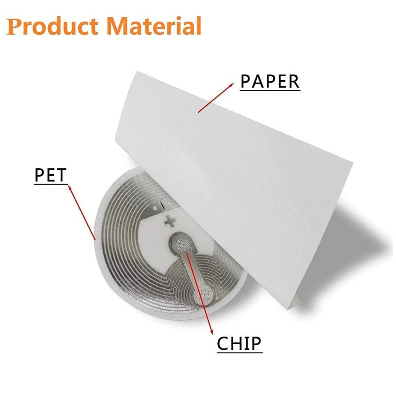 13.56 MHz NTAG213 144Byte Sticker NFC Tag