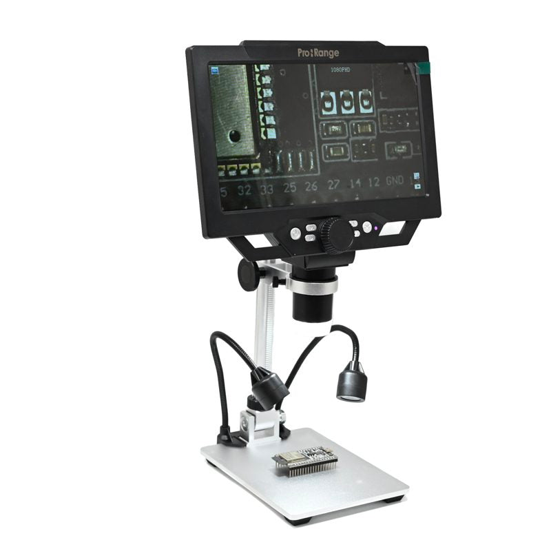Pro-Range G1600 1600X 12MP Digital Microscope with 9″ HD LCD Display and built-in Rechargeable Battery (Premium Quality)