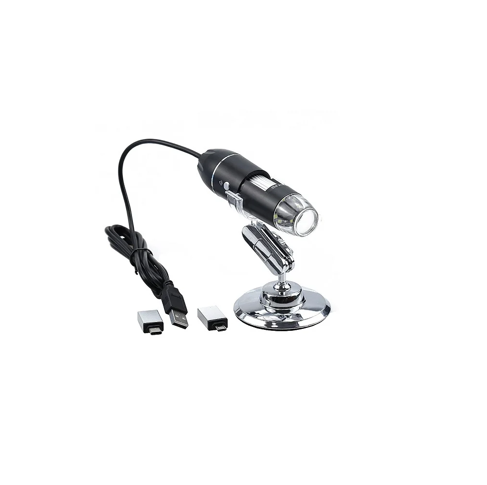 1000X 3 in 1 USB Digital Microscope Camera Endoscope 8LED Magnifier with Stand 3-in-1 Type-c Electronic Magnifier Endoscope