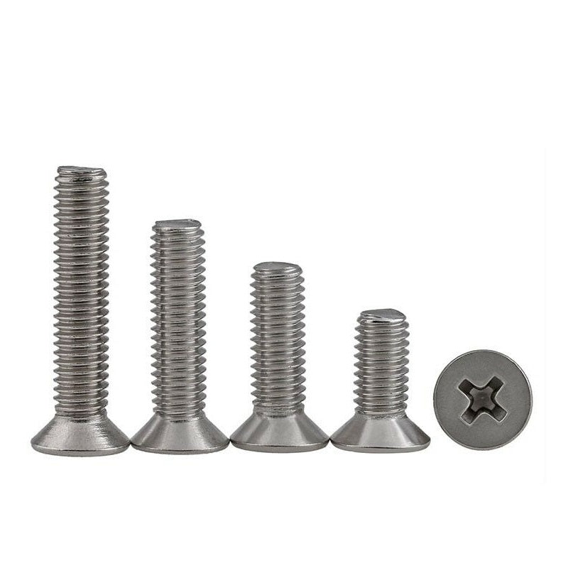 EasyMech SS 304 CSK Countersunk Philips Head M2 X 6 mm Bolt – 25 Pcs.
