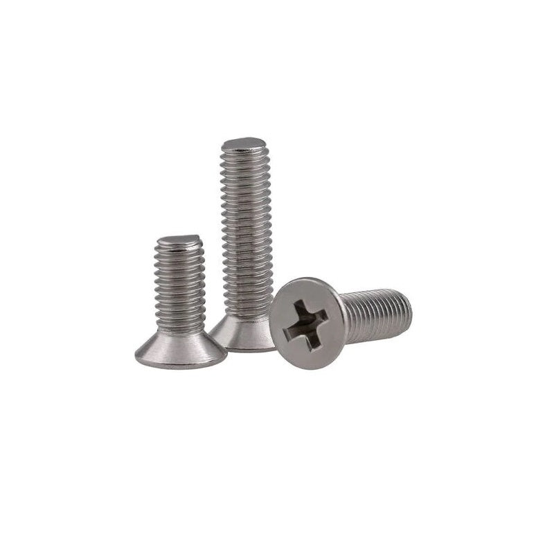 EasyMech SS 304 CSK Countersunk Philips Head M4 X 10 mm Bolt – 25 Pcs.