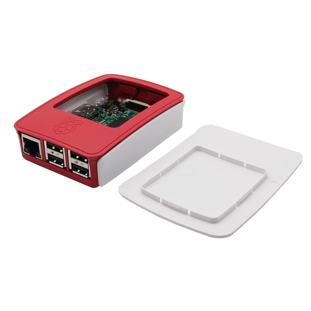 Official Raspberry Pi 3 Case of Raspberry Pi 3 Model B and B+ (Red-White)