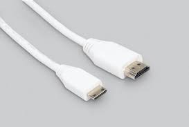 Raspberry PI official Mini HDMI to Std HDMI Cable 1m white