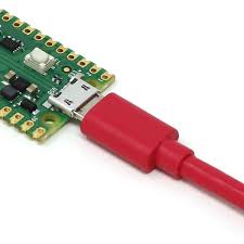 Raspberry Pi Official USB A Male to Micro USB 5p male,1m red
