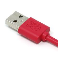 Raspberry Pi Official USB A Male to Micro USB 5p male,1m red