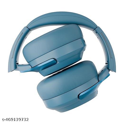 Wireless Over Ear Headphone with ANC, ENC, Gaming Mode, Dual Pairing, Rapid Charge, Upto 70* Hours Backup, Bluetooth v5.4, AUX, Comfortable Earcushion, Deep Bass (Blue