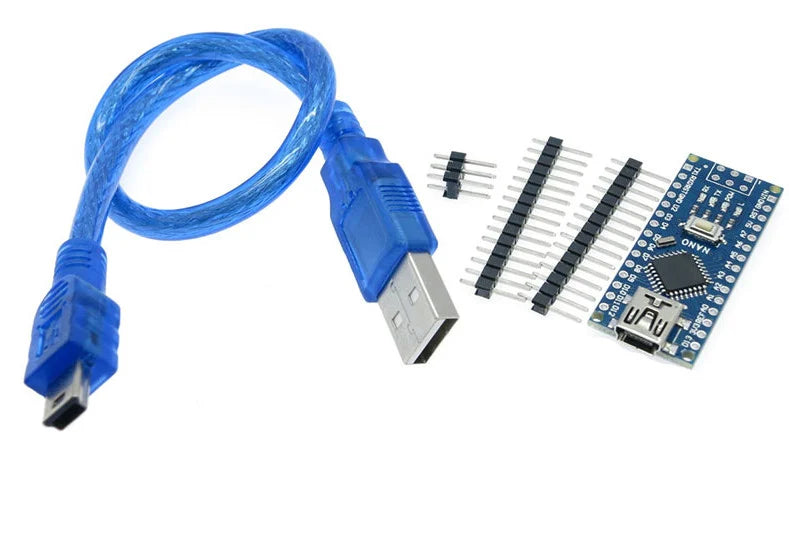 Nano V3.0 CH340 Chip with Mini USB Cable Compatible with Arduino (Unsoldered)