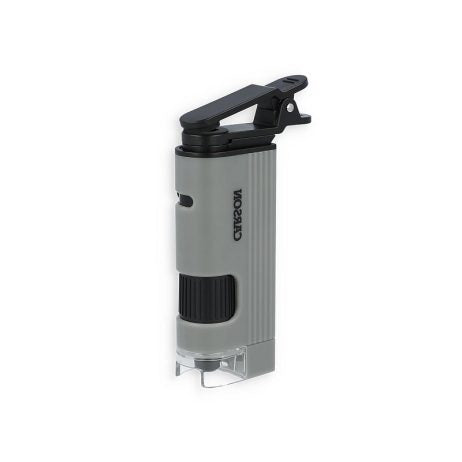 Carson MP-400 MicroPic 120x-240x Magnification, High-Resolution LED Pocket Microscope with Smartphone Adapter Clip for Digiscoping, Educational STEM Tool