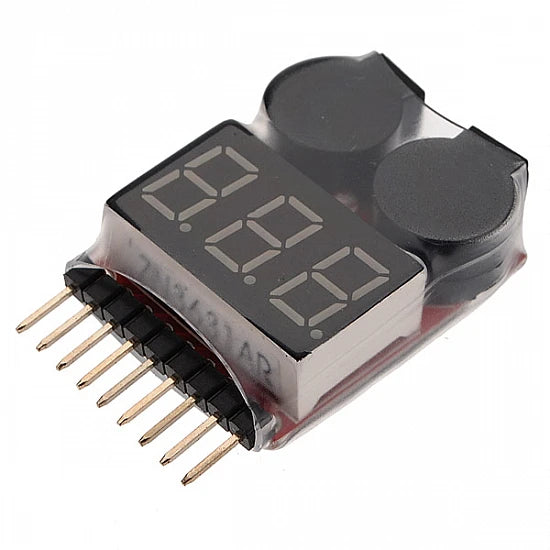 Battery Voltage Tester Monitor and Buzzer Alarm