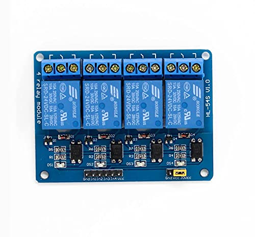 24V 4-Channel Relay Module (with Light Coupling)