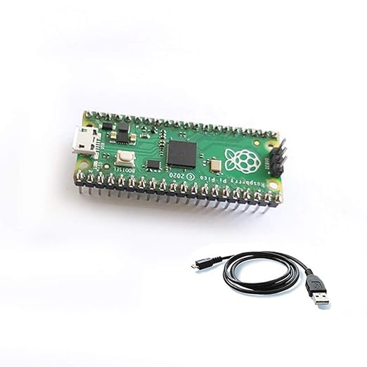Raspberry PI Pico with Headers and Micro USB Cable