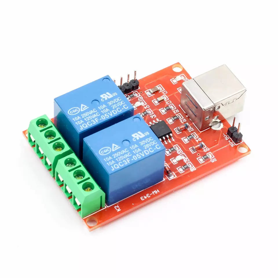 5V 2 channel USB PC Intelligent Control Relay Module