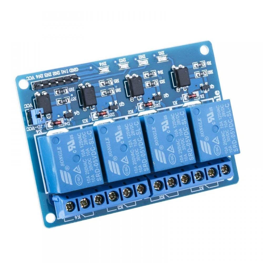 4 Channel Isolated 5V 10A Relay Module opto coupler For Arduino PIC AVR DSP ARM