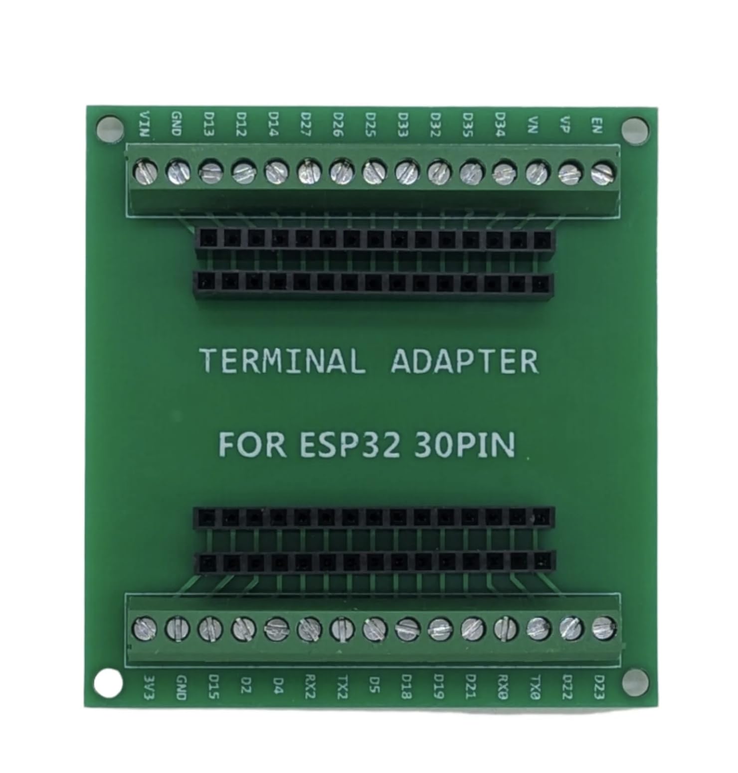 Green ESP32 Breakout Board for 30PIN ESP32 Development Board
