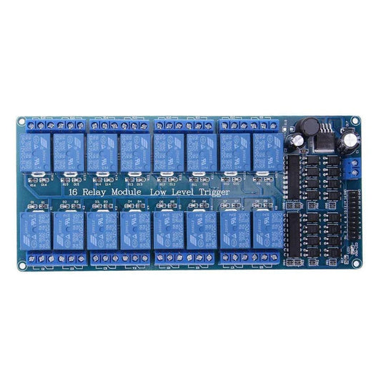12V 16 Channel Relay Module with Light Coupling LM2576 Power Supply