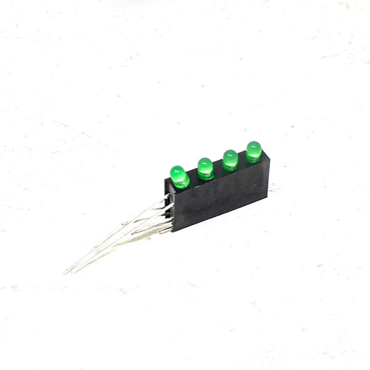 3MM Four Hole Lamp Holder with Green color Light (Pack of 5)