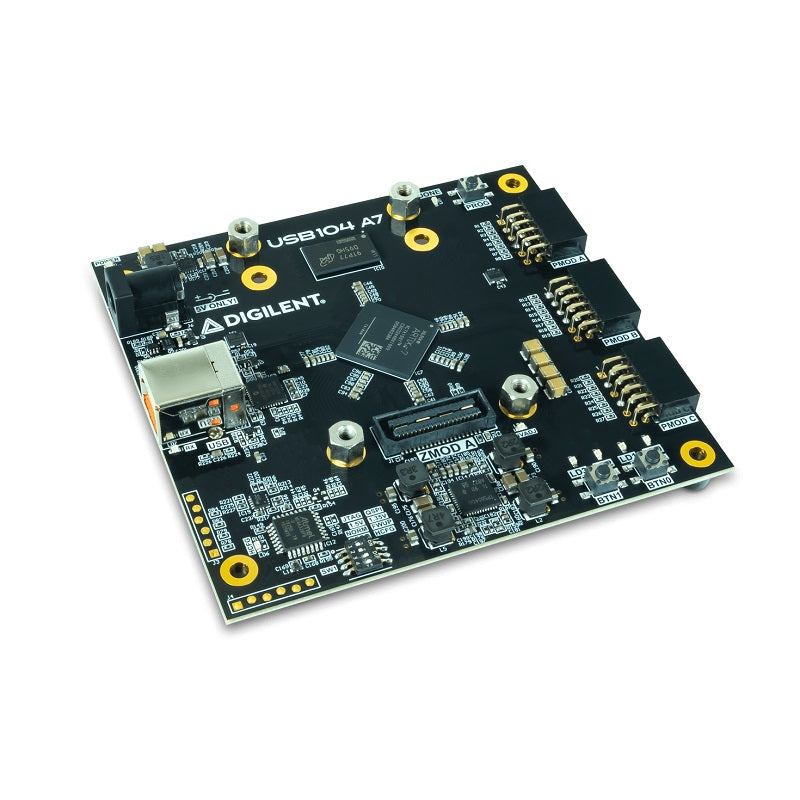 Digilent USB104 A7: Artix-7 FPGA Development Board with SYZYGY-compatible Expansion