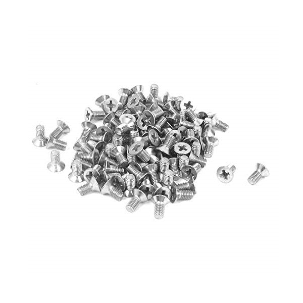 EasyMech SS 304 CSK Countersunk Philips Head M2 X 6 mm Bolt – 25 Pcs.