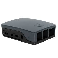 Official Raspberry Pi 4 Case-Black-Grey
