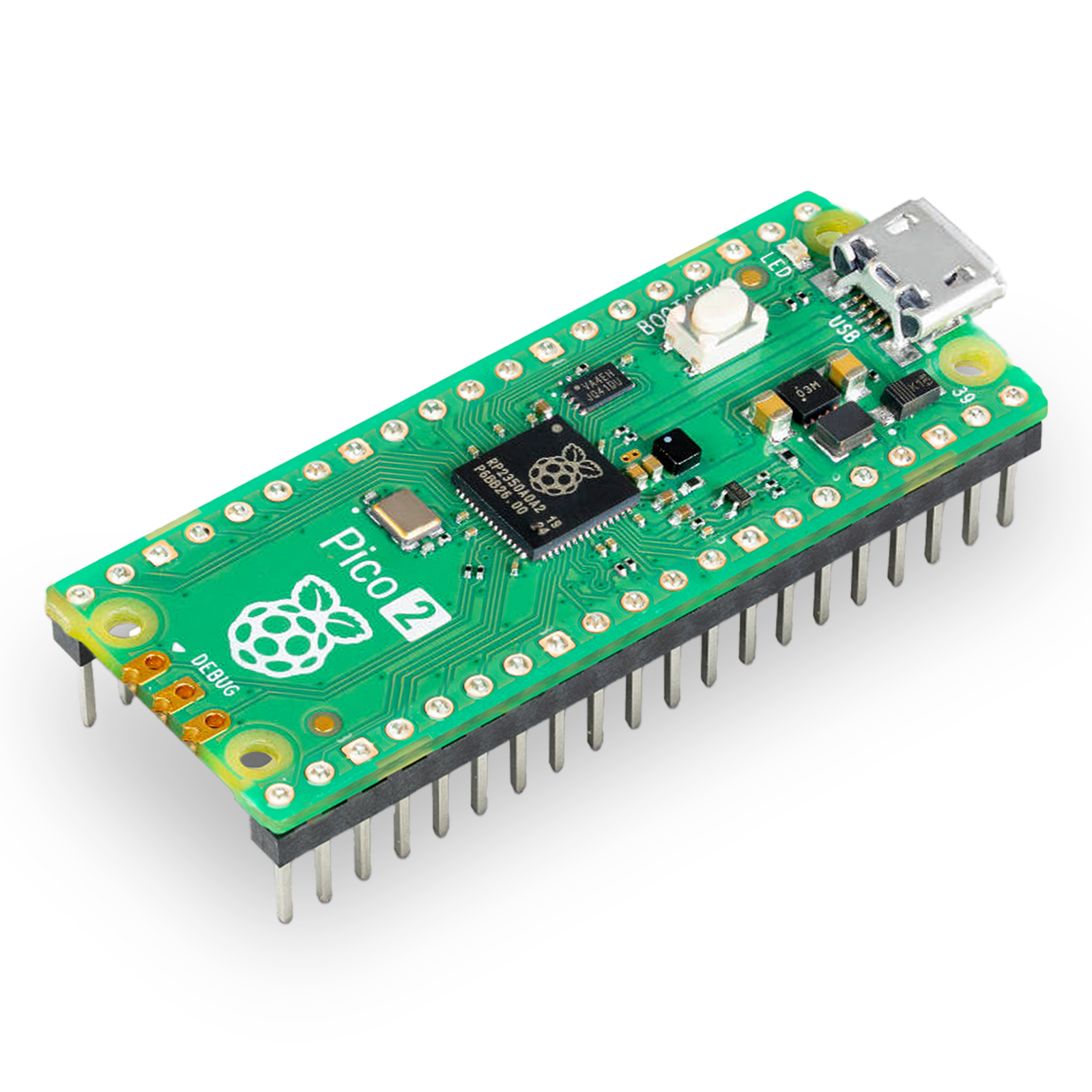 Raspberry PI PICO H (with Soldered Headers)