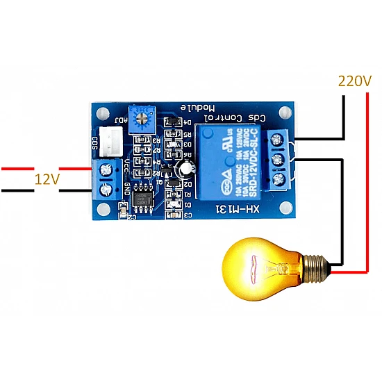 XH-M131 DC 12V Light Control Switch Photoresistor Relay Module